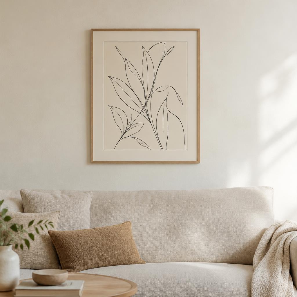 Wall Frame mockup for digital wall art